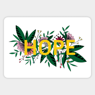 Hope flower design Magnet